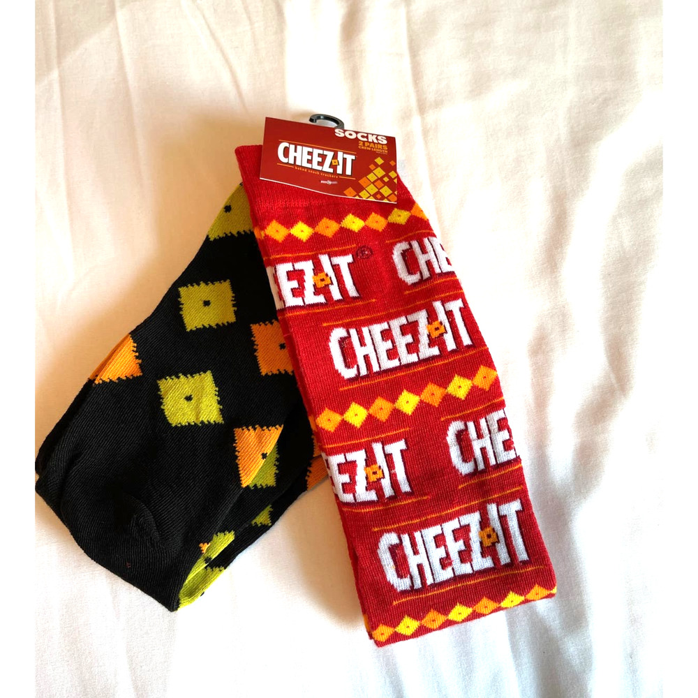 NWT CheezIt Socks Unisex Sz L NWT